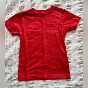 CrewCuts boys red pocket tee | size XS (4-5)